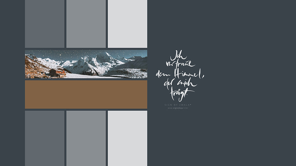 Desktophintergrund "Ich vertraue dem Himmel..."