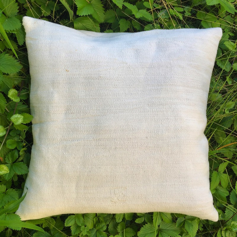 Bauernleinen Zirbenkissen"Liebe" Schmetterling