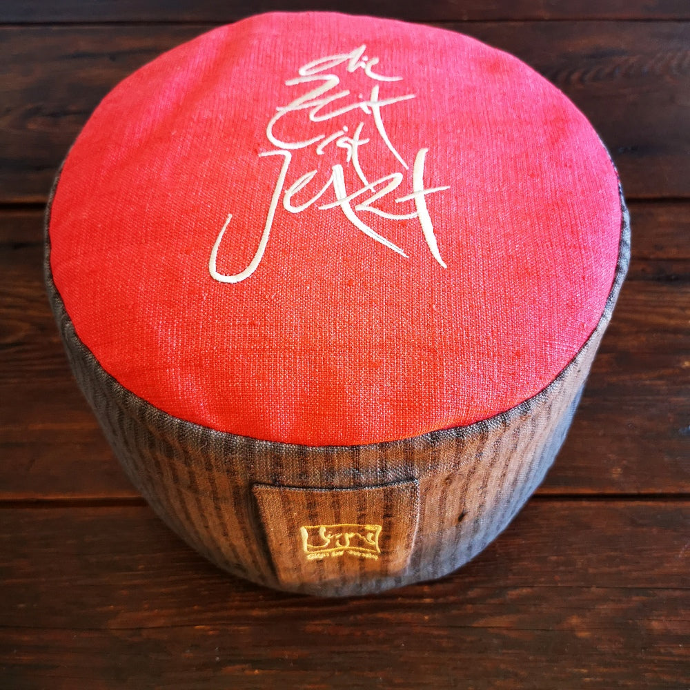 MediKissen "die Zeit ist Jetzt" Bauernleinen