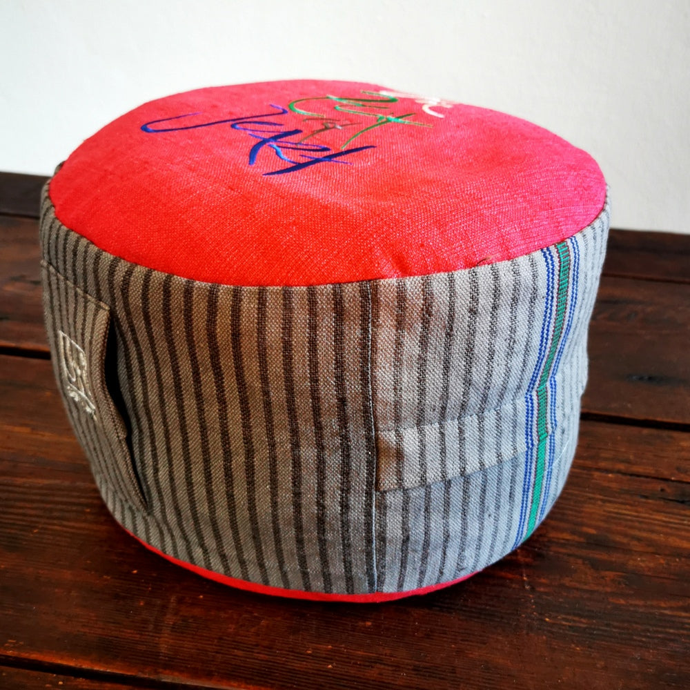 MediKissen "die Zeit ist Jetzt" Bauernleinen