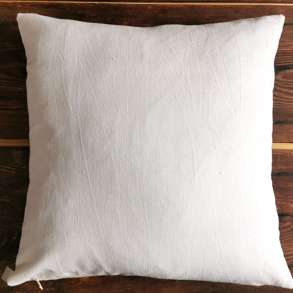 Kissenhülle Bauernleinen "Hier und Jetzt"