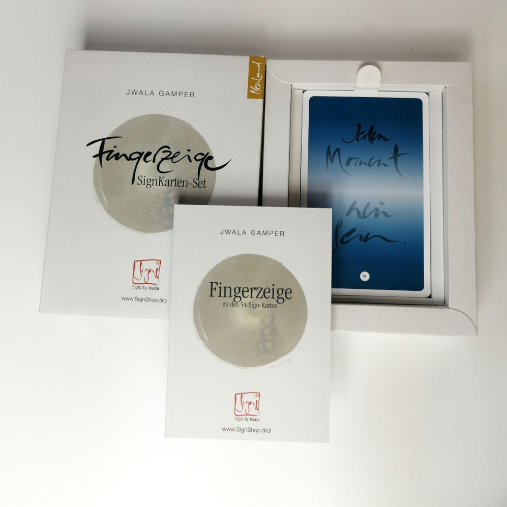 "Fingerzeige" SignKarten-Box