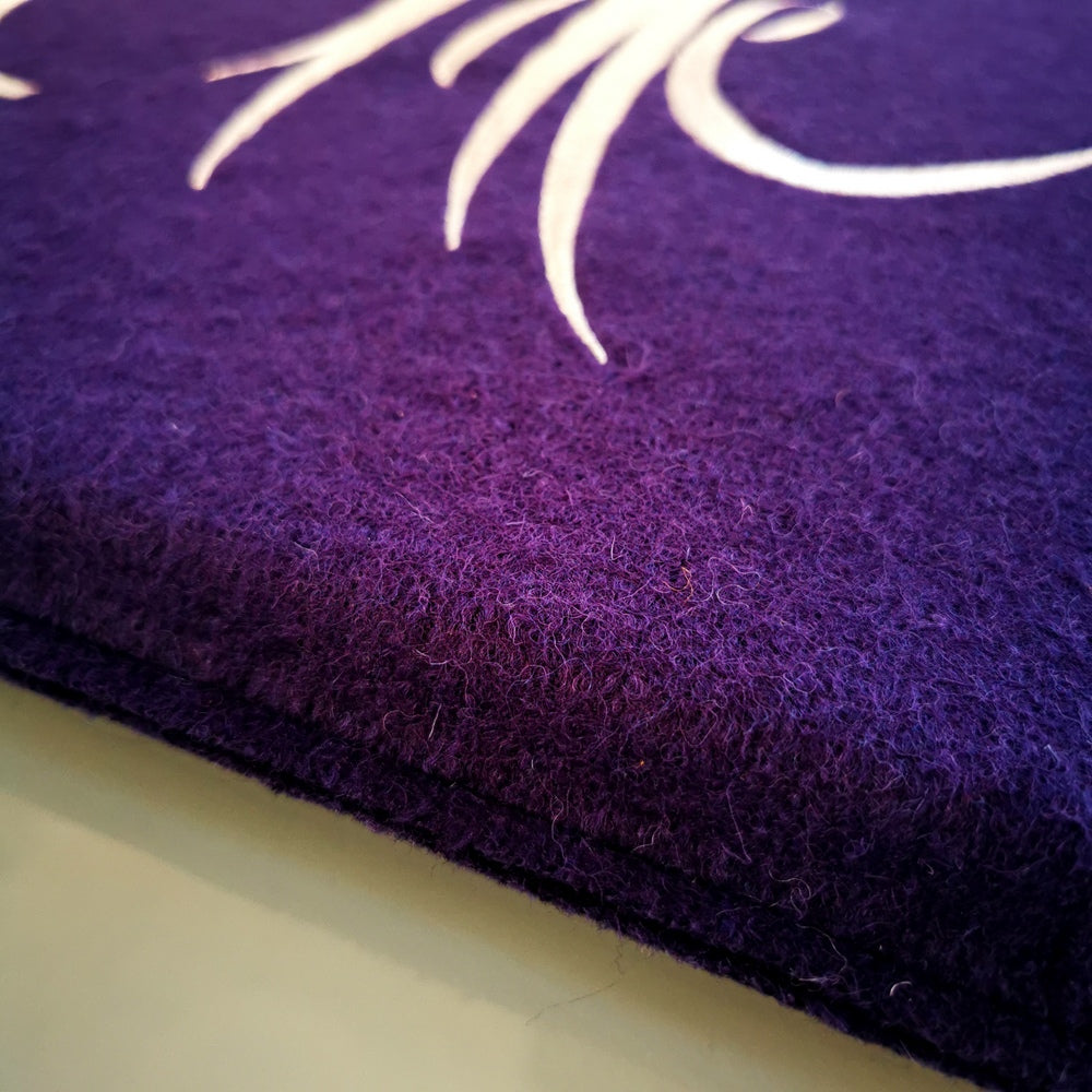 Flachkissen "Stille" (Wollwalk/Lurex)