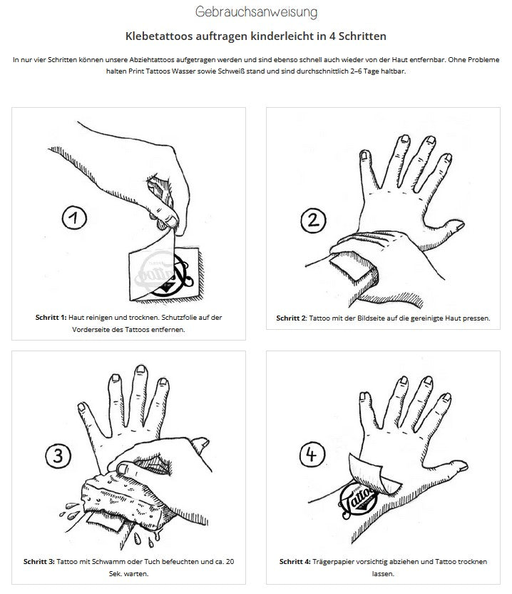 Hauttattoos Signs by Jwala®