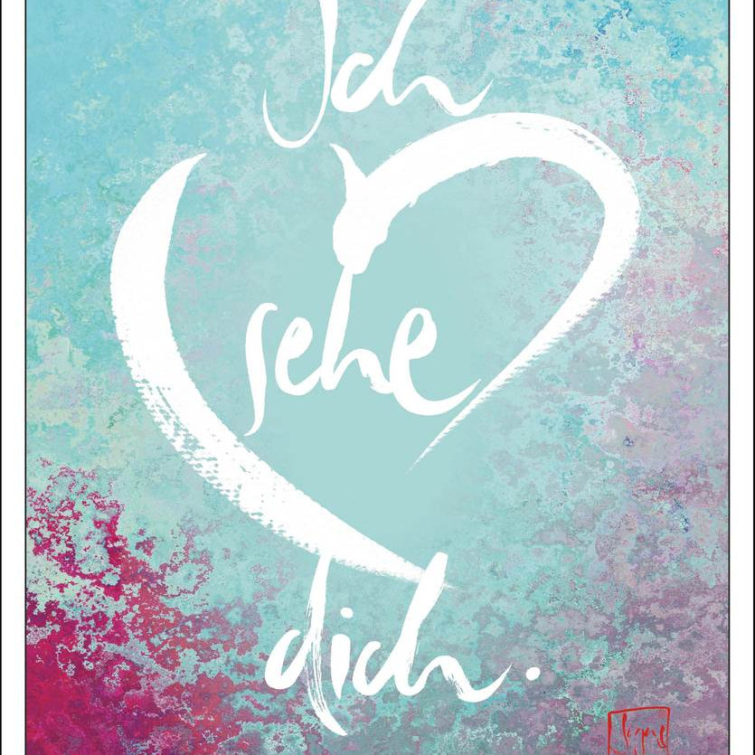 Poster "Ich sehe dich"