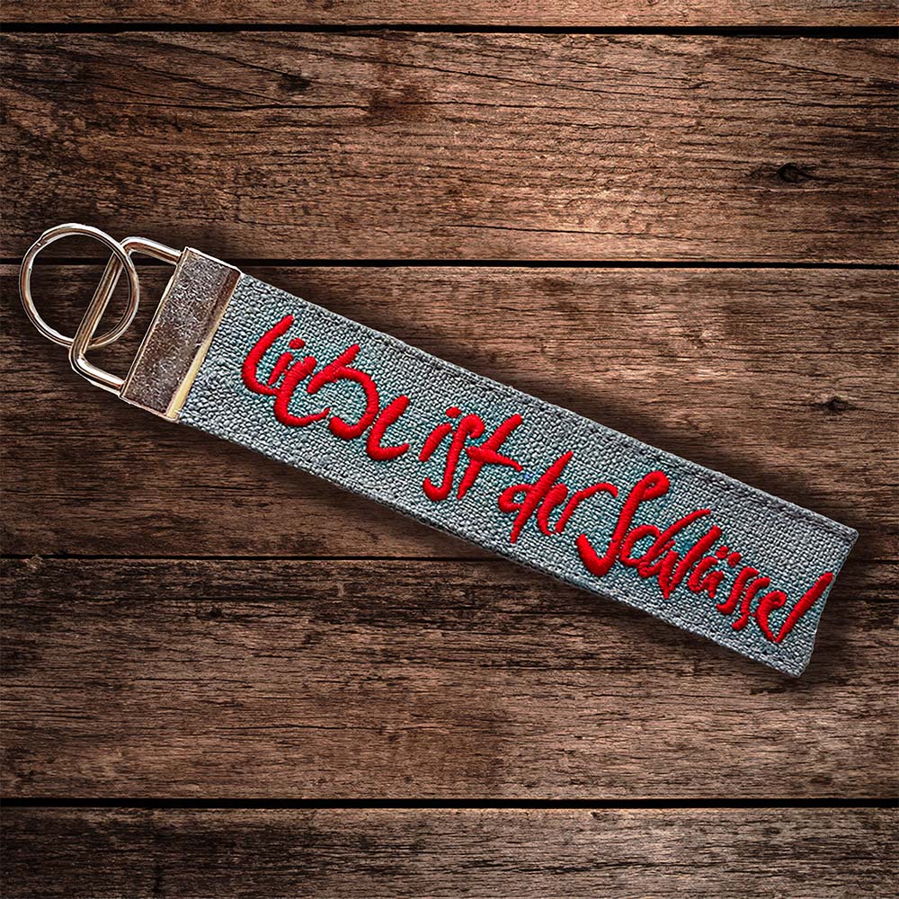 Schlüsselanhänger "Liebe ist der Schlüssel"