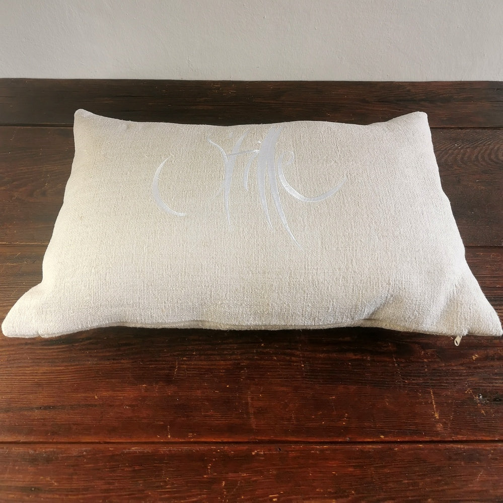 Kissenhülle Bauernleinen "Stille"