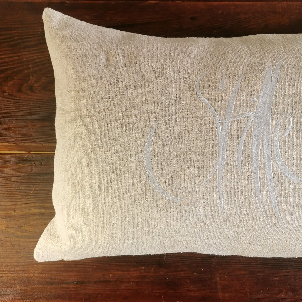 Kissenhülle Bauernleinen "Stille"