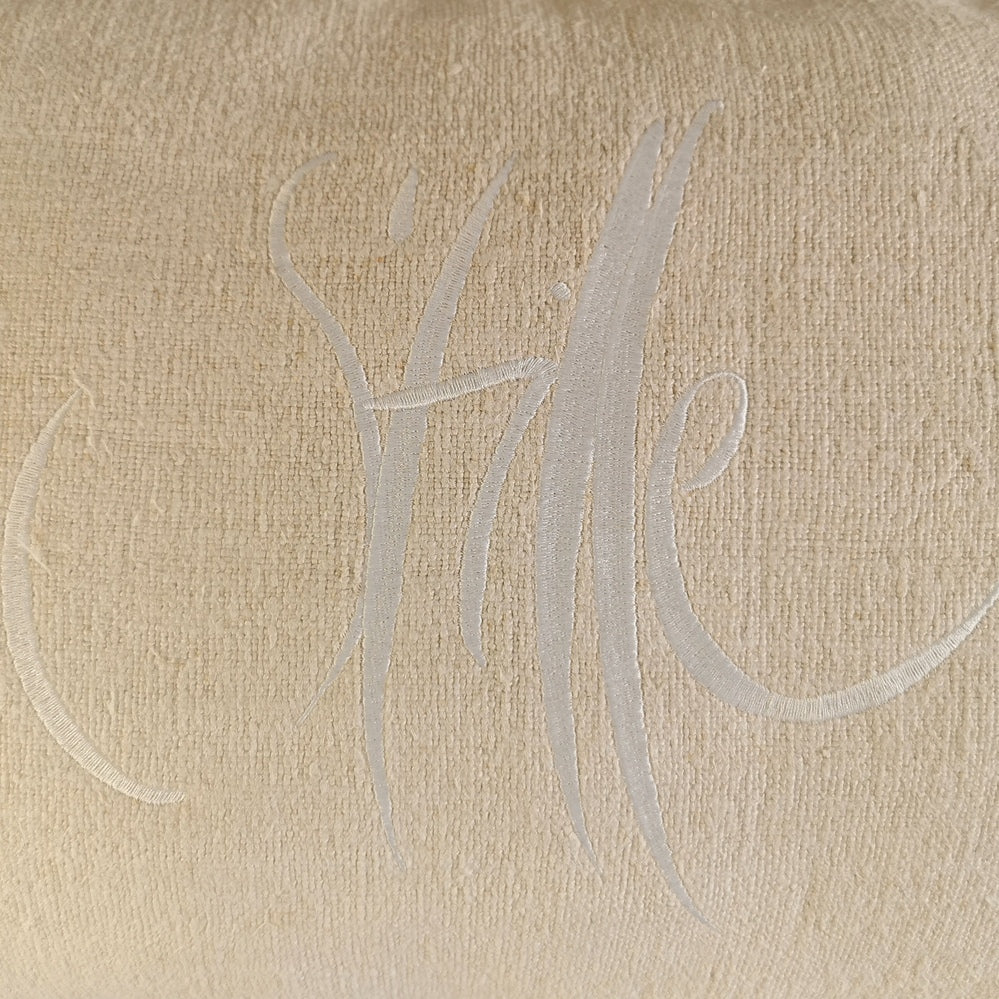 Kissenhülle Bauernleinen "Stille"