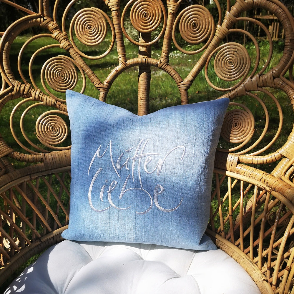 Kissenhülle Bauernleinen "MutterLiebe"