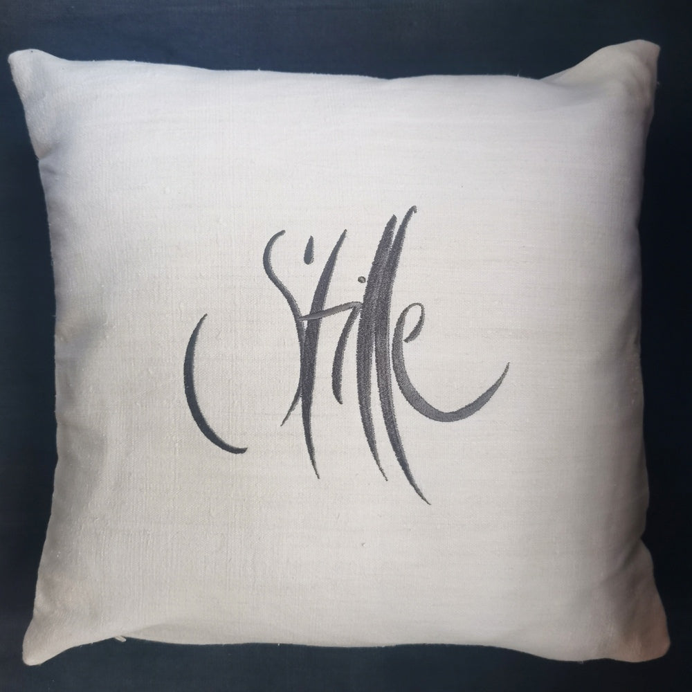 Kissenhülle Bauernleinen "Stille"