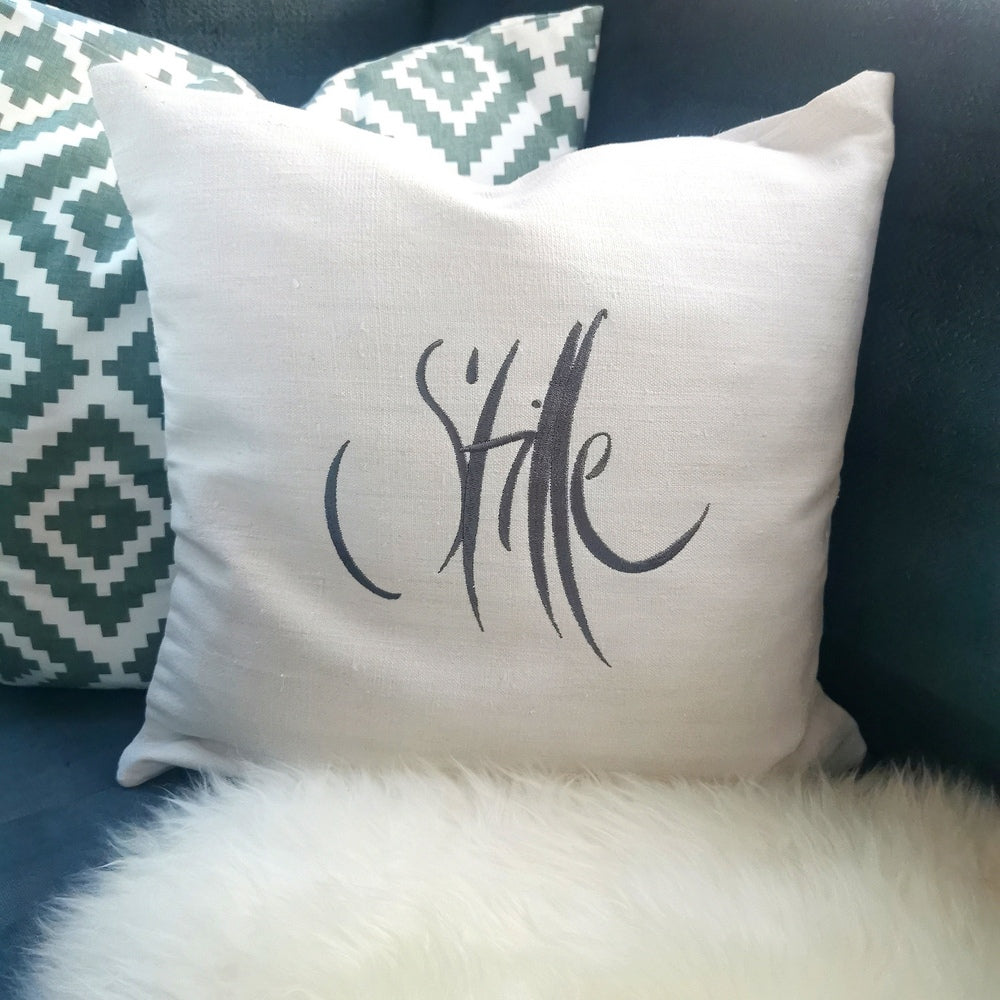 Kissenhülle Bauernleinen "Stille"