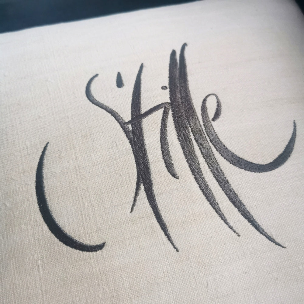 Kissenhülle Bauernleinen "Stille"