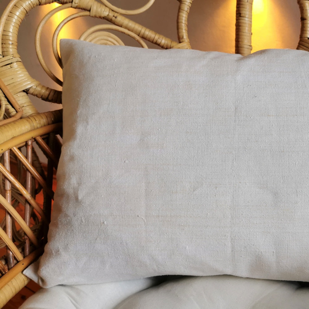 Kissenhülle Bauernleinen "die Zeit ist Jetzt"