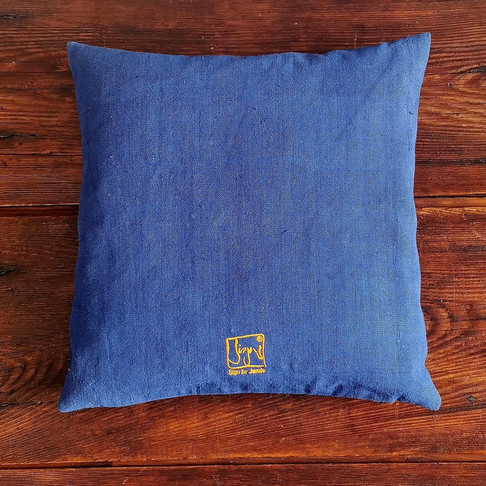 Bauernleinen Zirbenkissen "Liebe" 40x40