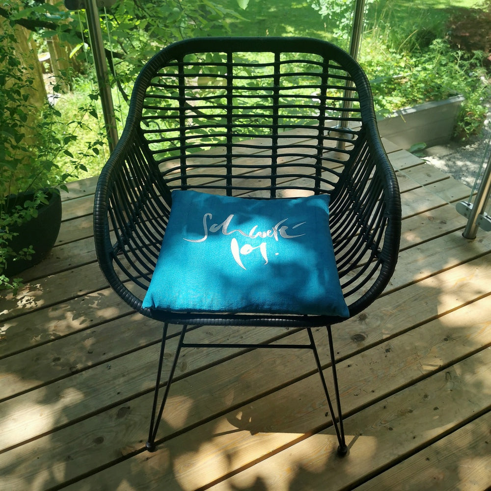 Bauernleinen-Flachkissen "Schwerelos"