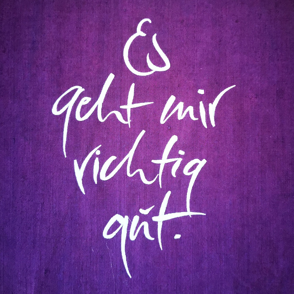 Bodenkissen "Es geht mir richtig gut"