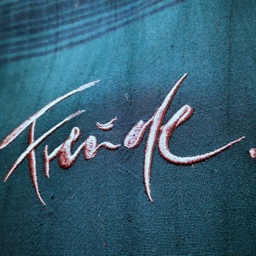 Schultertasche "Freude" mit Hirschlederriemen