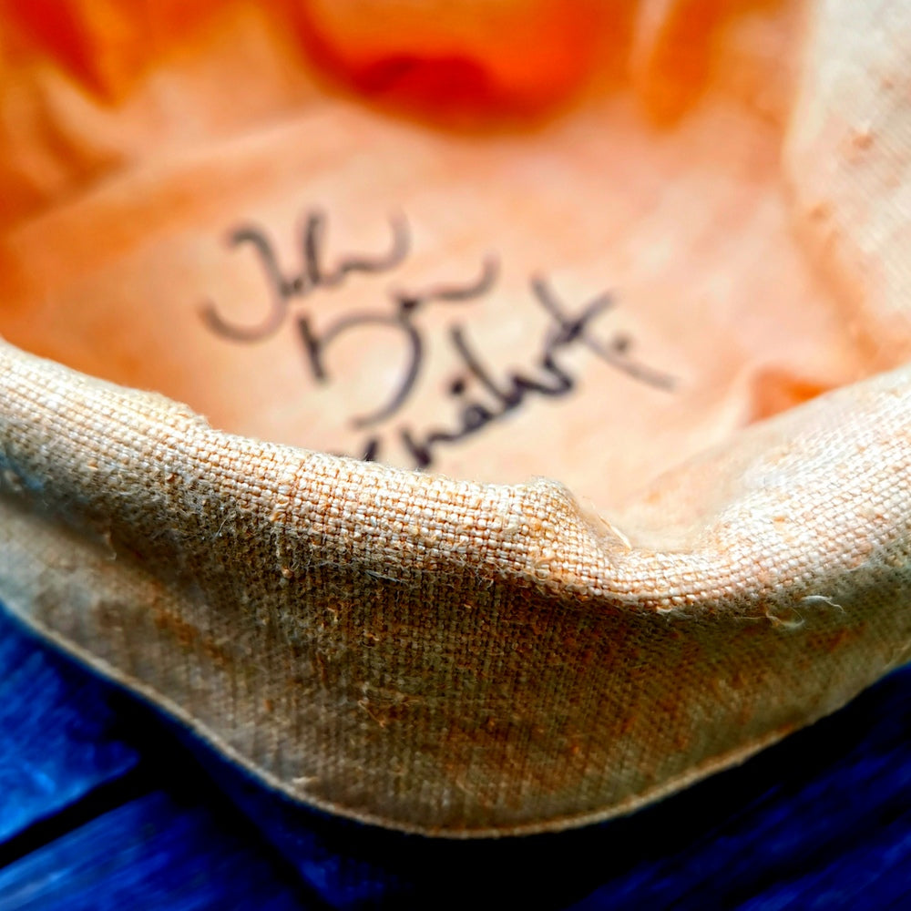 Brotkörbchen "Ich bin genährt" Braun/Orange