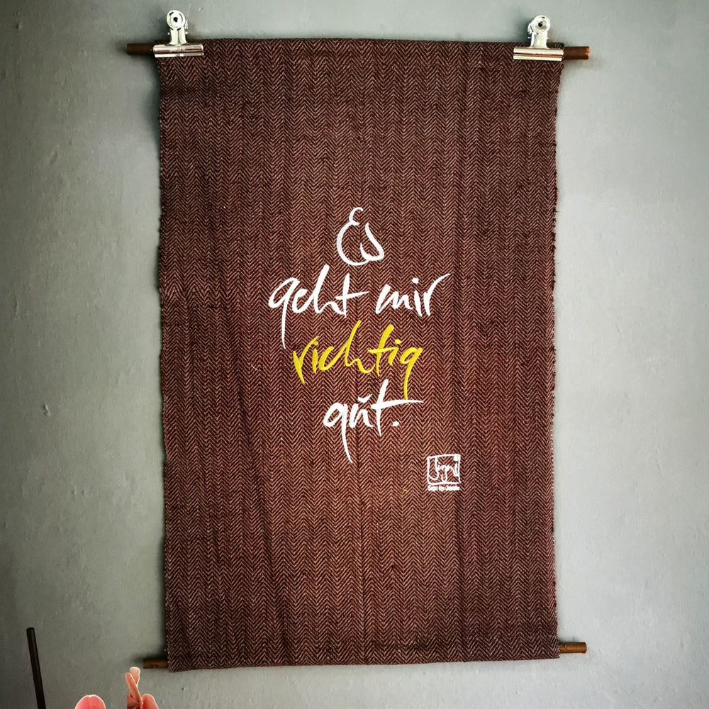 Haussegen "Es geht mir richtig gut."