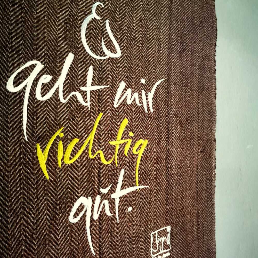 Haussegen "Es geht mir richtig gut."