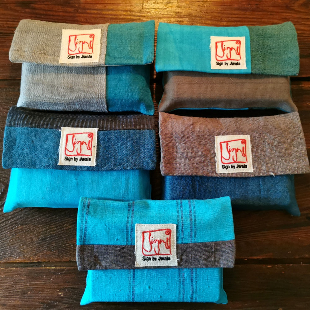 "Fingerzeige" SignKarten-Set "Türkis/Grau" - Bauernleinen