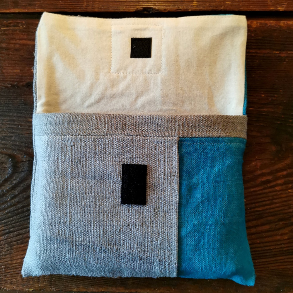 "Fingerzeige" SignKarten-Set "Türkis/Grau" - Bauernleinen