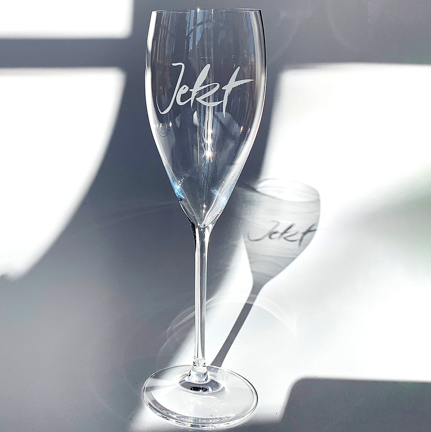 Champagner-Glas "Jetzt"