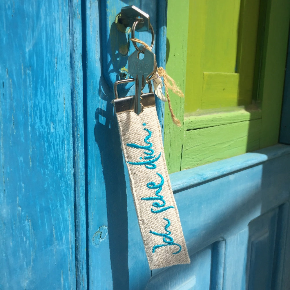 Schlüsselanhänger "Ich sehe dich" Bauernleinen