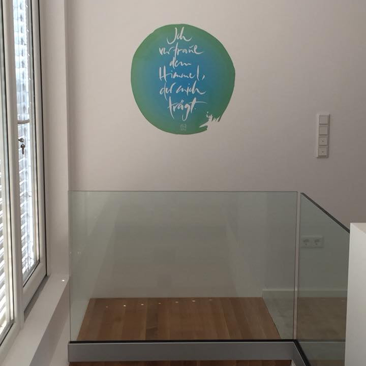 Wandtattoo "Ich vertraue dem Himmel..."