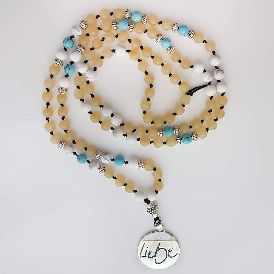 Liebe-Mala (Howlith/Jade/rek.Türkis)