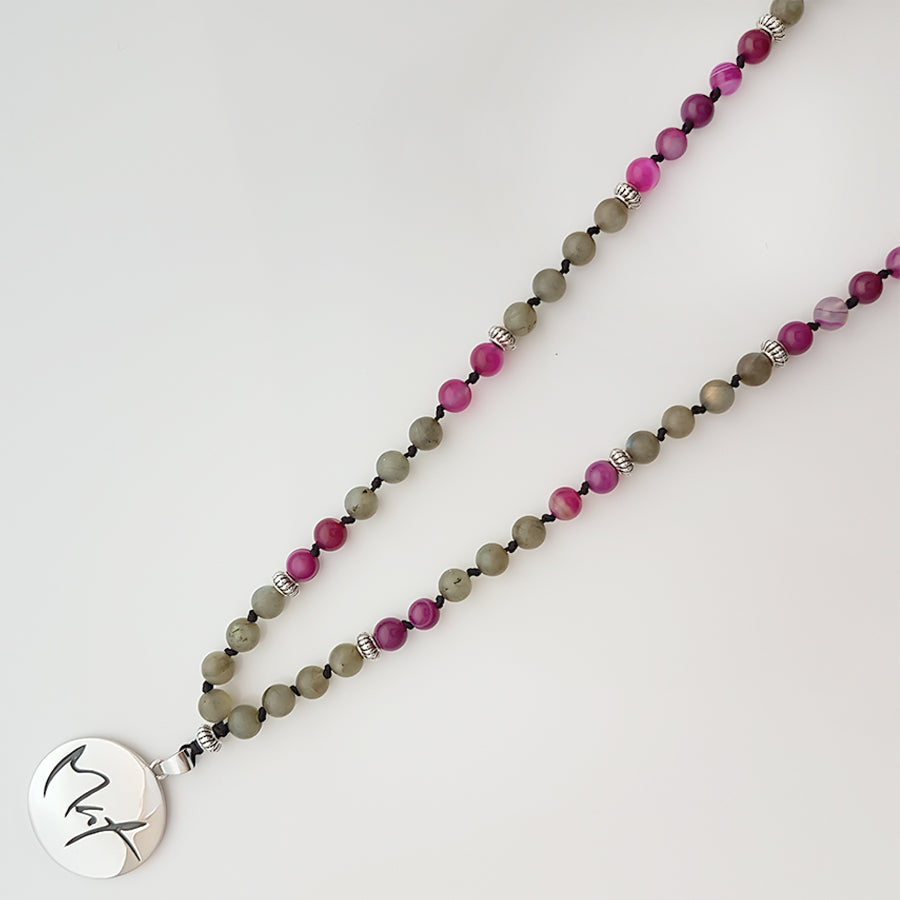 Mut-Mala (Achat Pink/Labradorit)