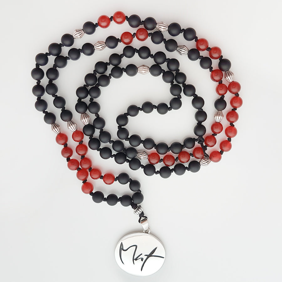 Mut-Mala (Schwarzer Onyx, Achat Rot)