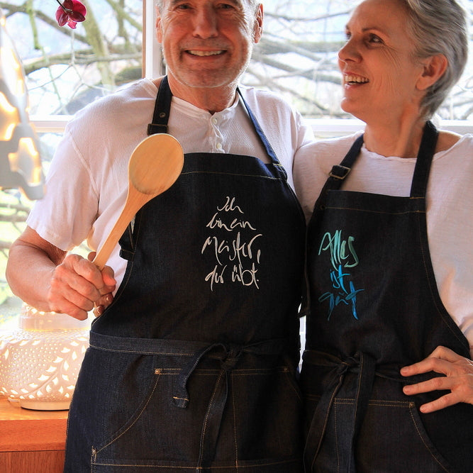 Denim-Schürze "Alles ist gut"