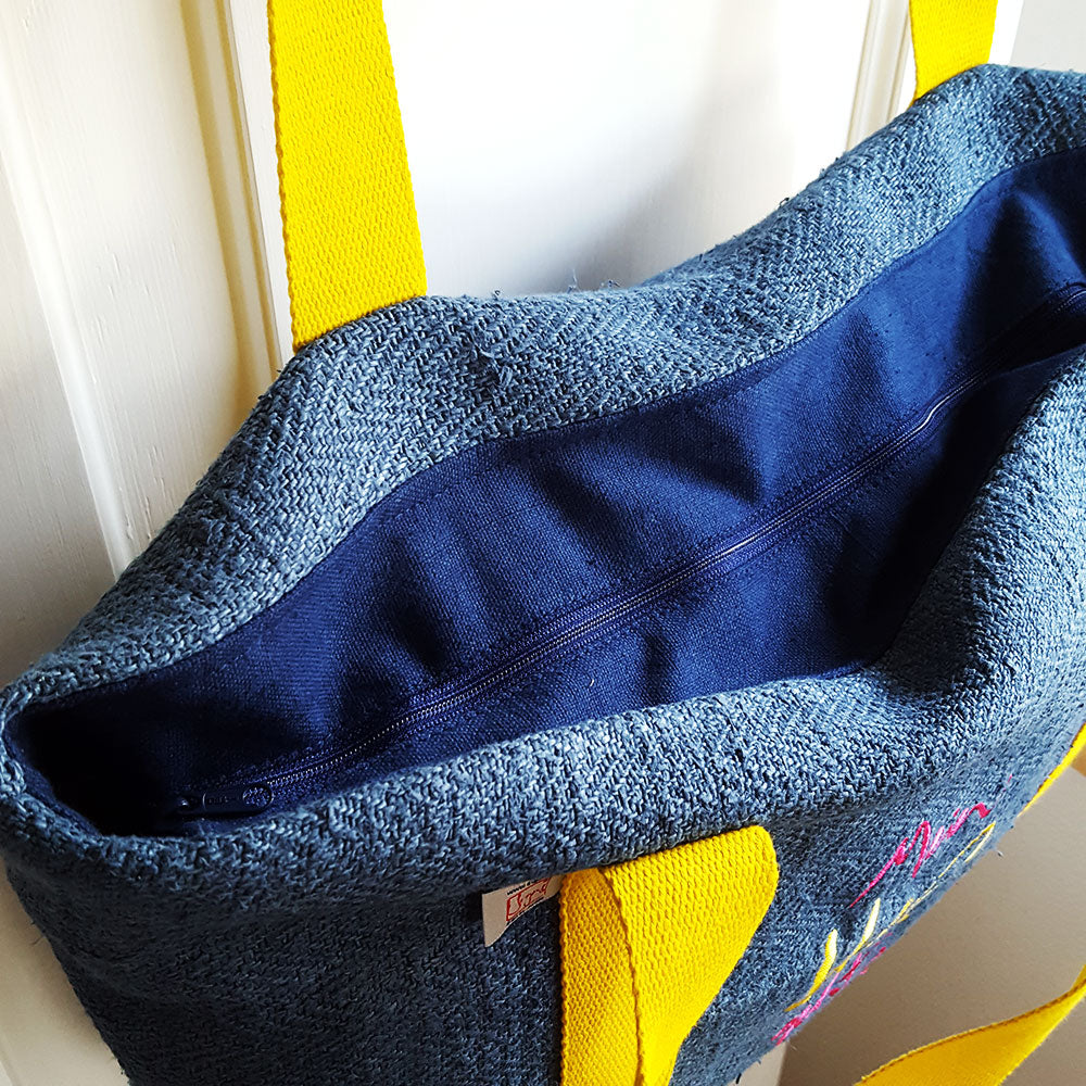 Shopper "Mein Herz geht auf" Bauernleinen