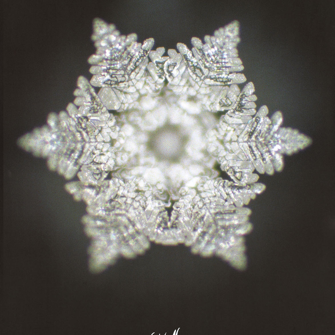 Glaskugel "Stille" klar, ca. 10 cm