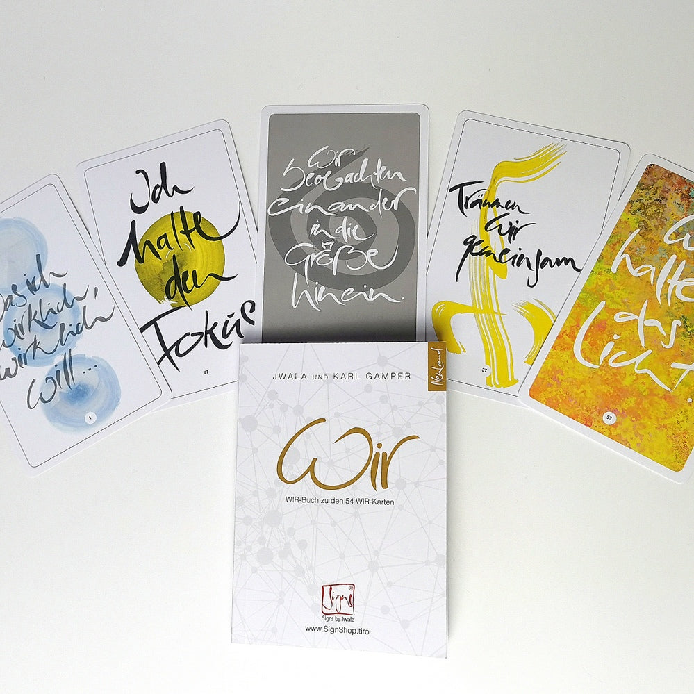 WIR-Karten-Set in WIR-Bauernleinentasche - Türkis