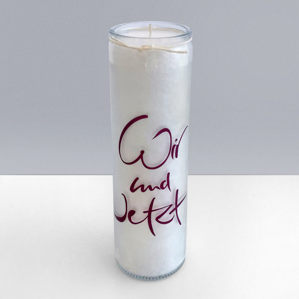 SignKerze "Wir und Jetzt"