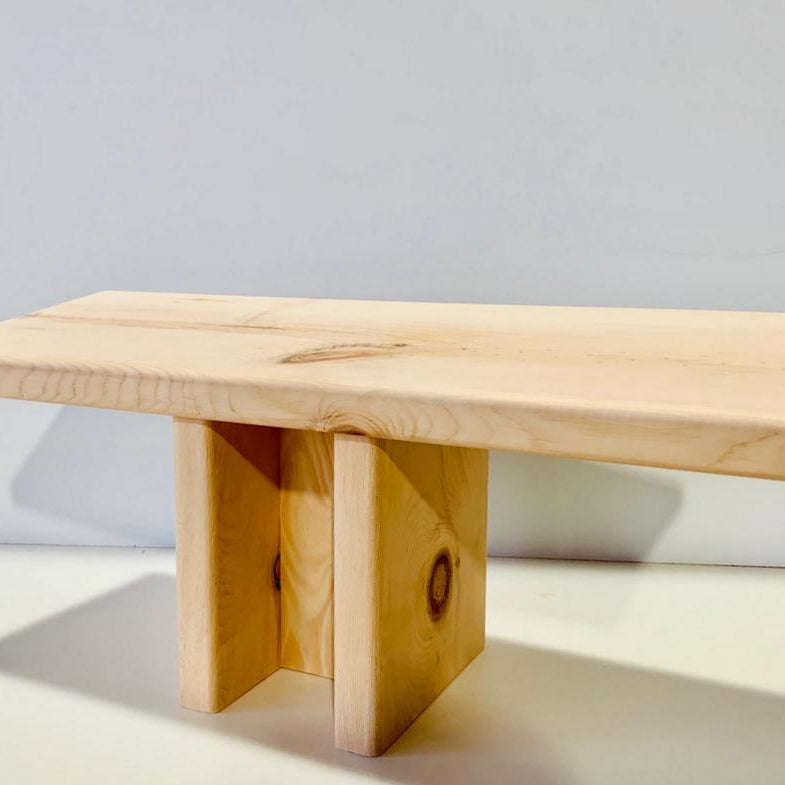 Zirbenholz-MeditationsHocker "connected"