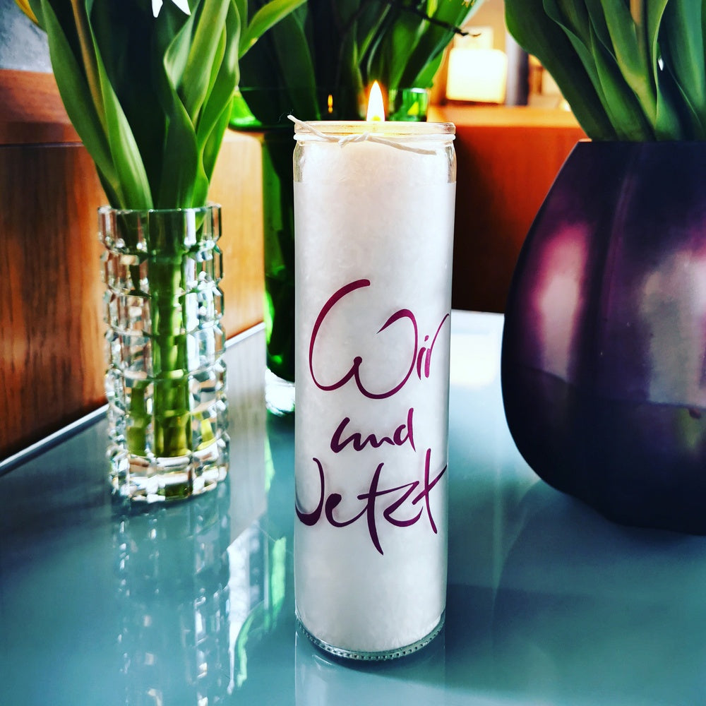 SignKerze "Wir und Jetzt"