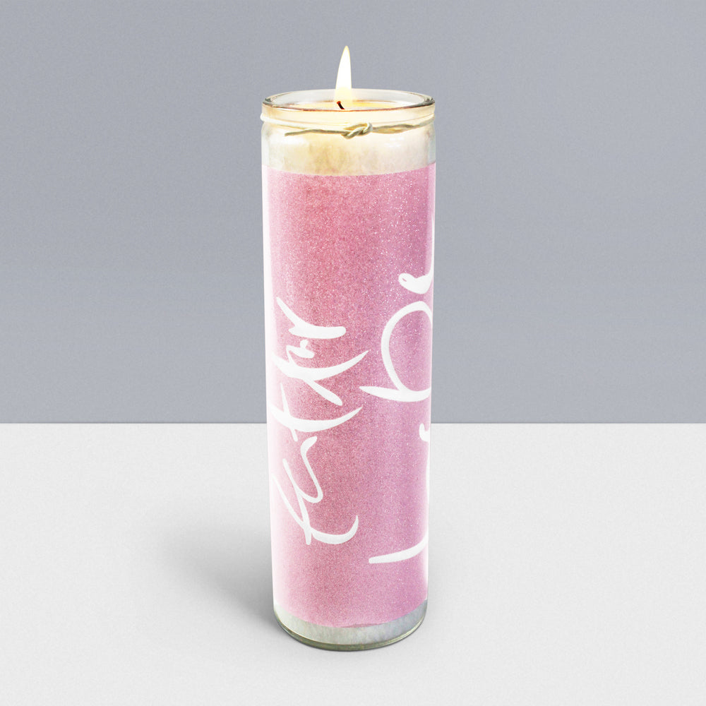 SignKerze "Zeit für Liebe"