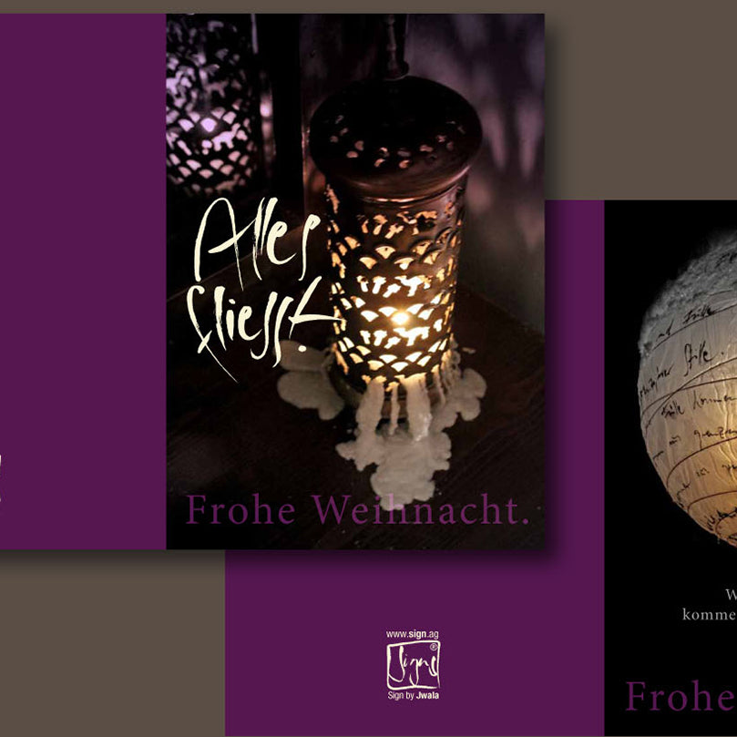 5+5 Klappkarten "Alles fliesst" & "Wohlstand und Fülle"