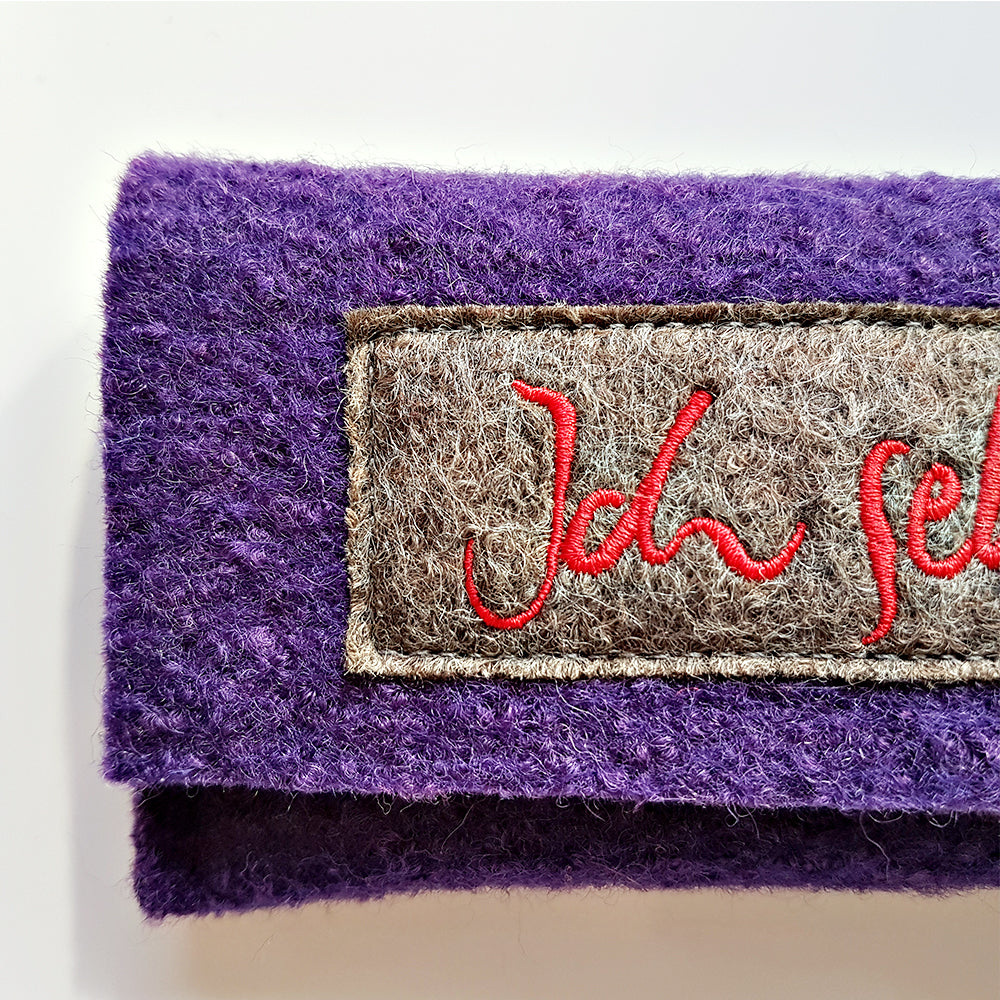 Brillentasche "Ich sehe dich" Lila