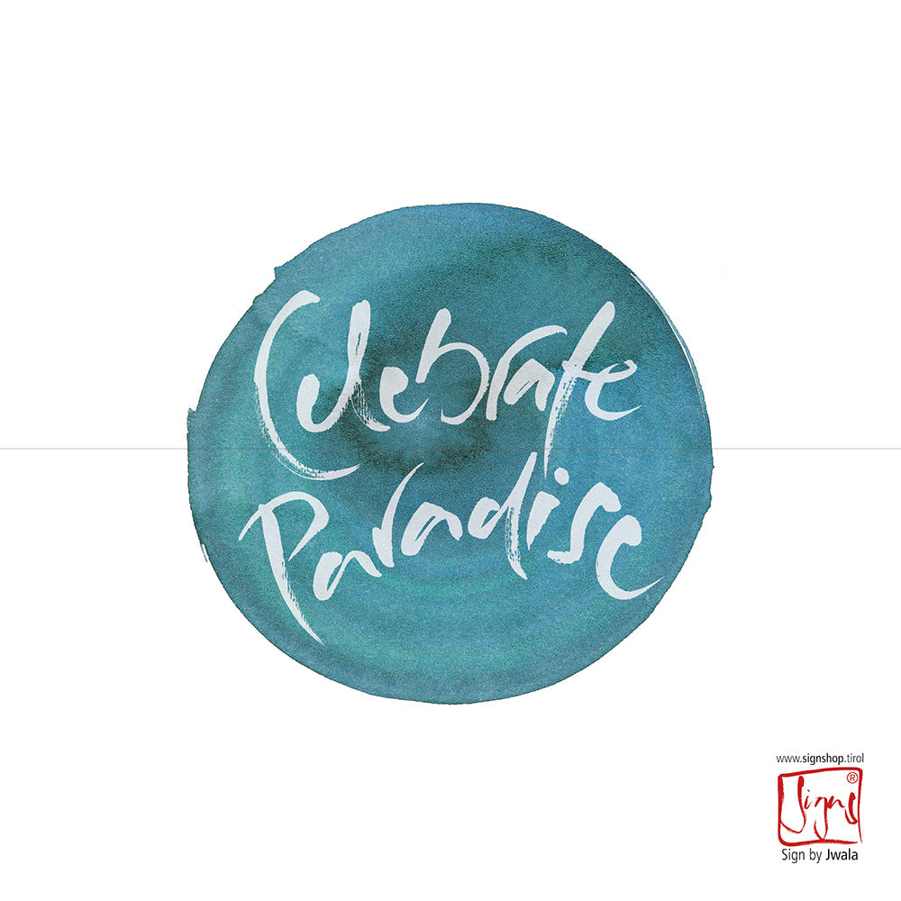 10 Klappkarten "Celebrate Paradise"