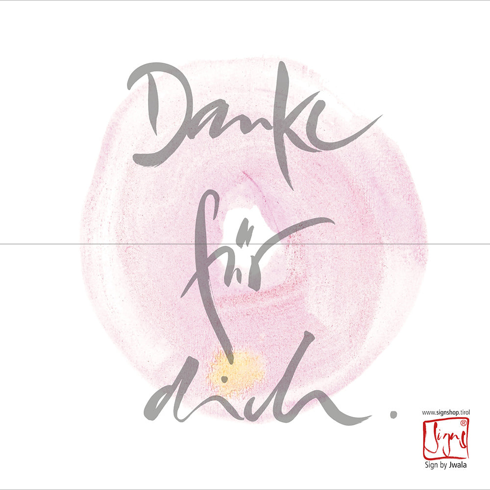 10 Klappkarten "Danke für dich"
