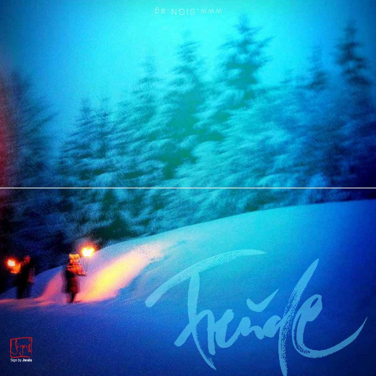 Klappkarte „Freude“ Winter