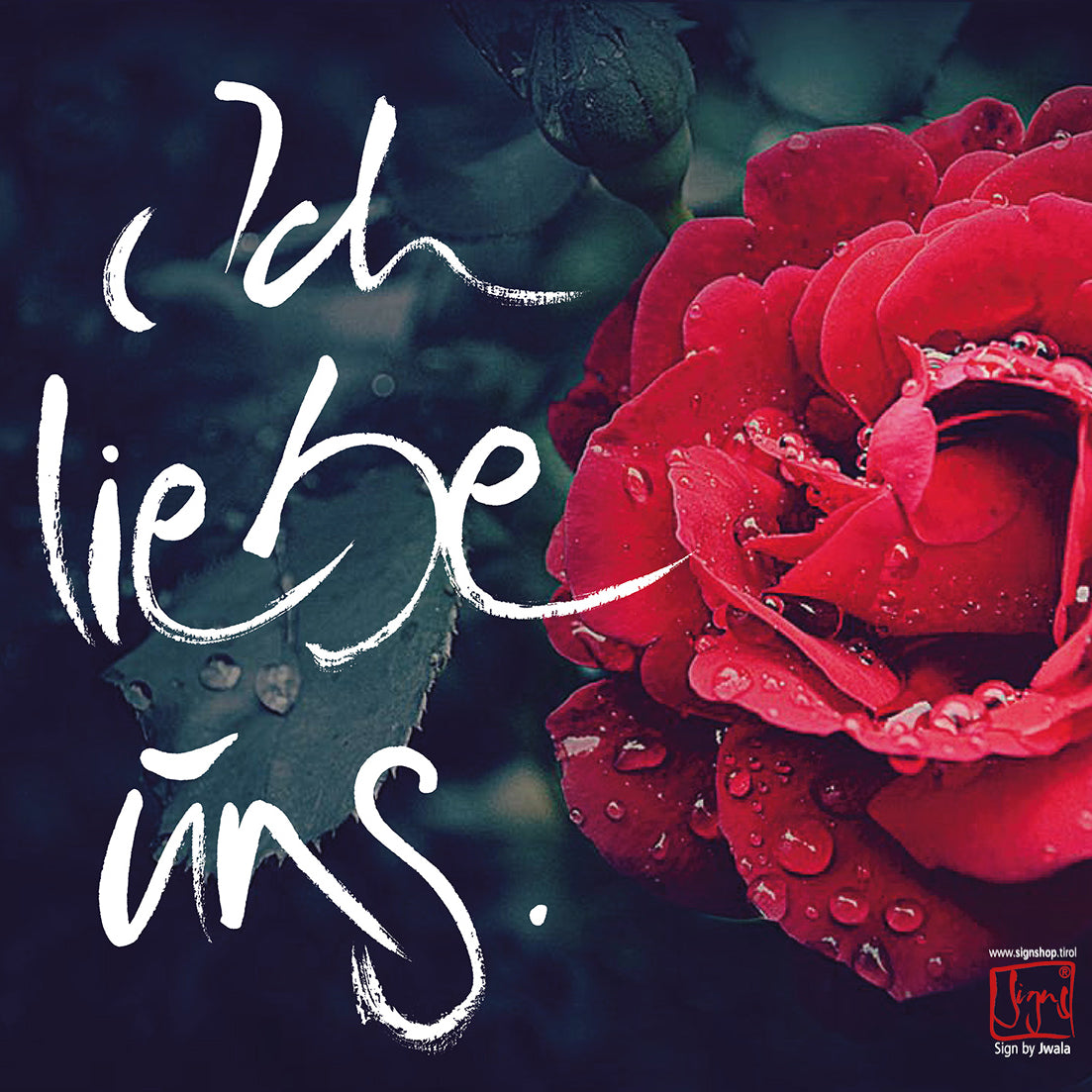 Klappkarte „Ich liebe uns"