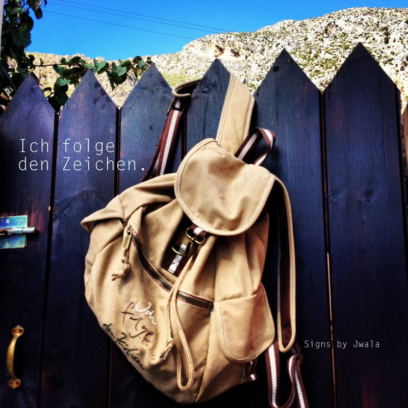 Rucksack "Ich folge den Zeichen"