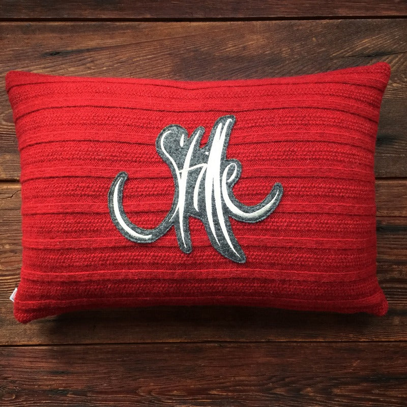 Kissenhülle Wollstrick "Stille"