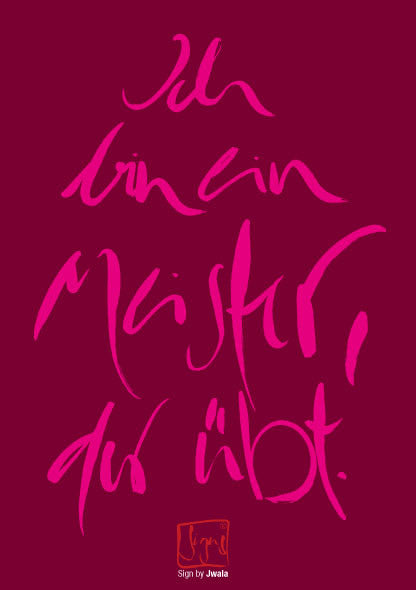 10 Postkarten "Ich bin ein Meister..."